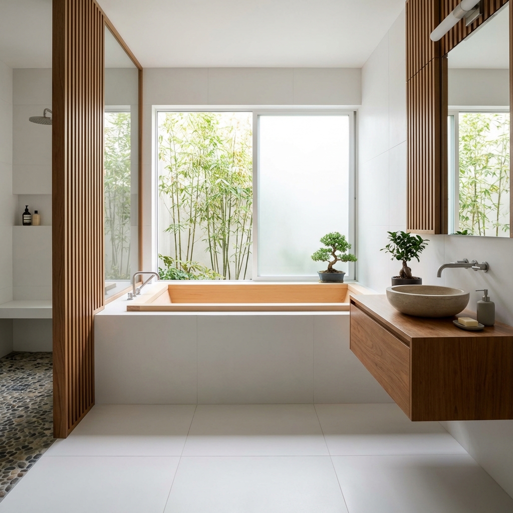 高級感あふれるバスルーム